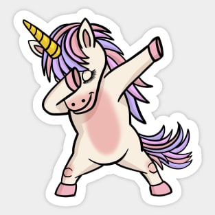 Dabbing Unicorn Cute Unicorns Lover Gift Sticker